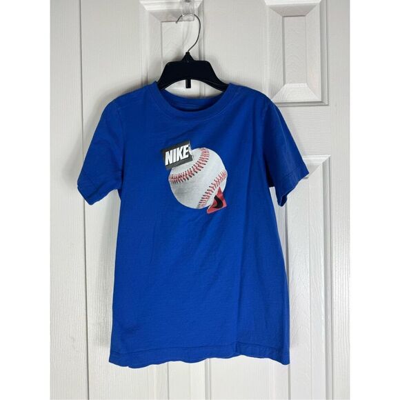 Nike Boys Baseball Shirt Size Small 8 - Picture 1 of 3